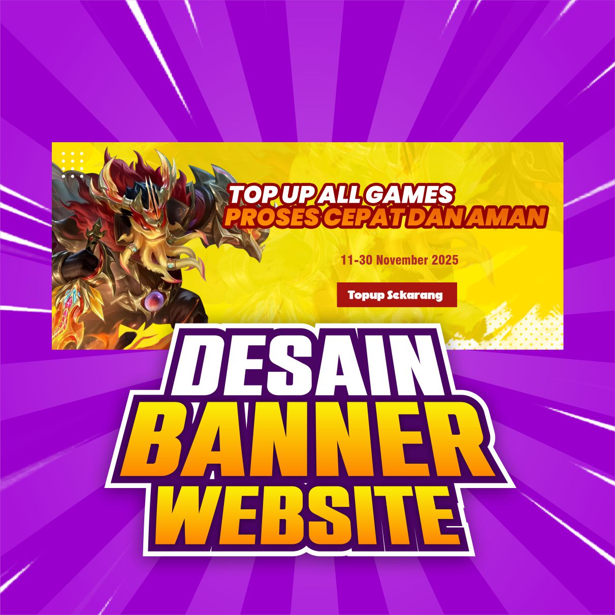 Custom Desain Banner Website
